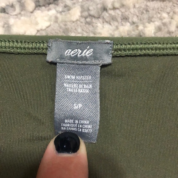 Aerie Swim Hipsters - Sage Green - Picture 2 of 4